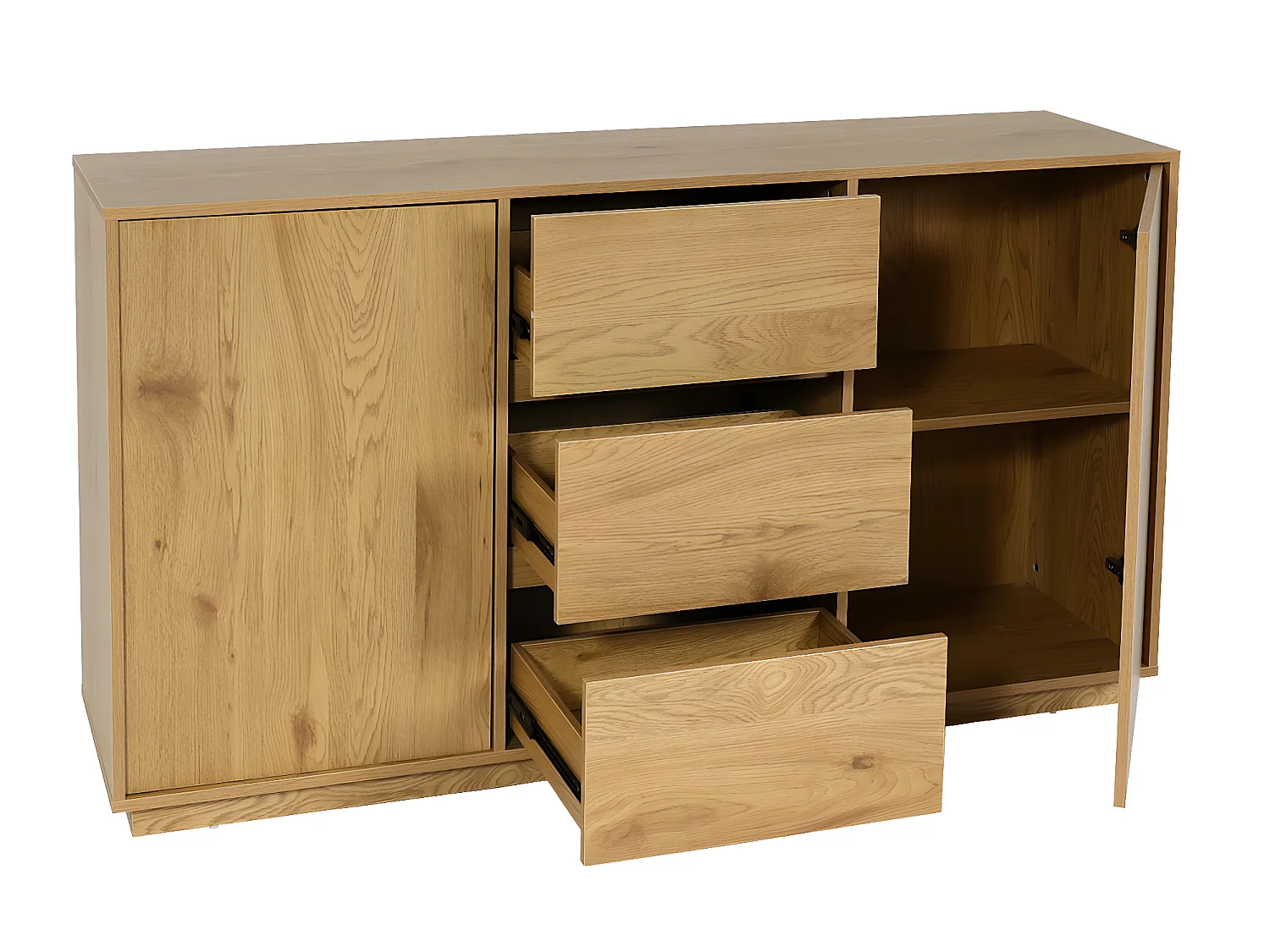 Dressoir MCW-J78,  eiken-look