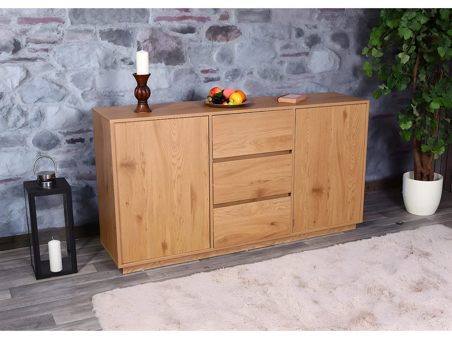 Dressoir MCW-J78,  eiken-look