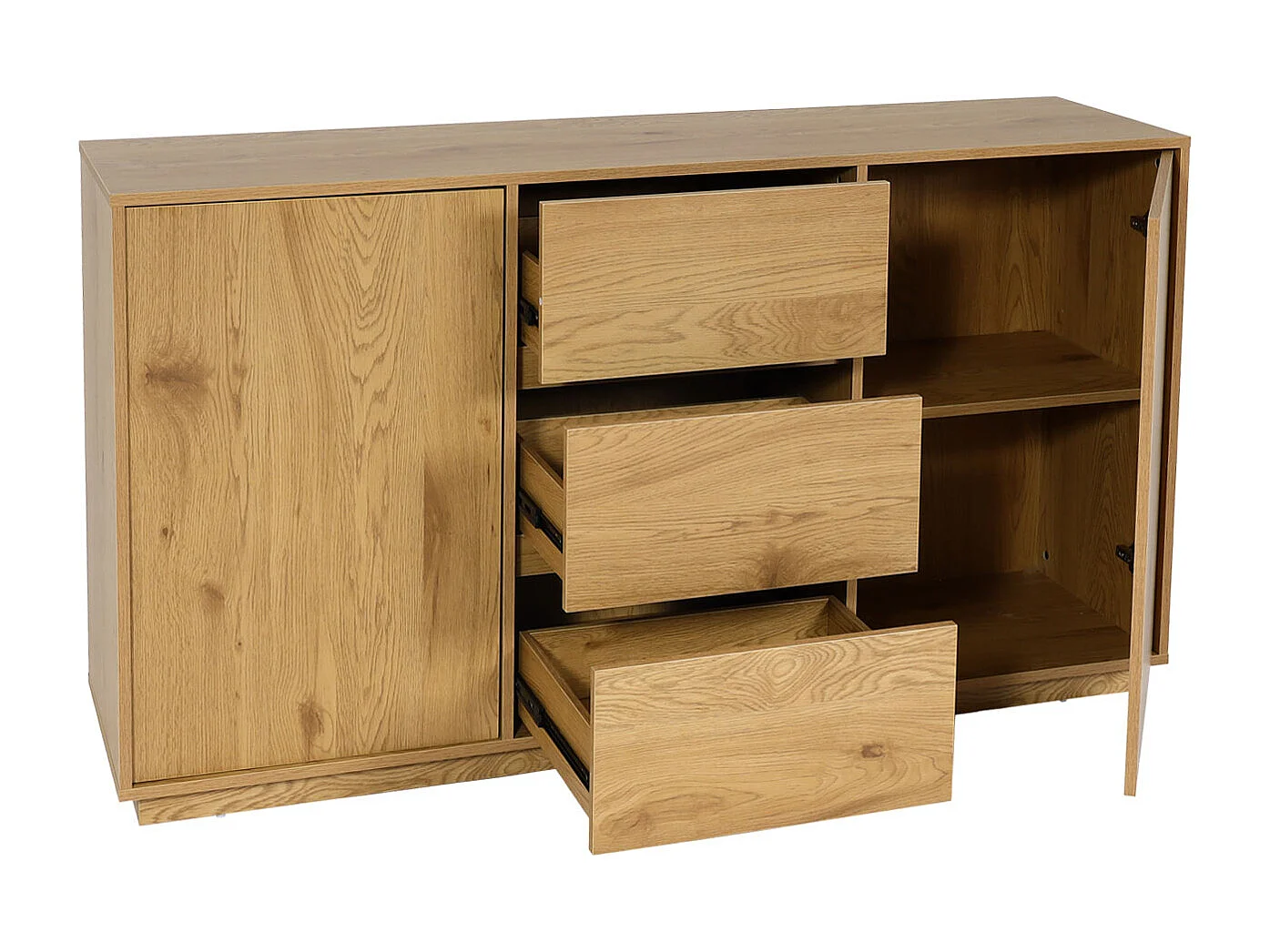 Sideboard MCW-J78, Eiche-Optik