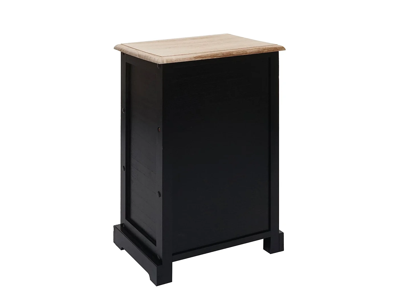 Kommode MCW-K87, Schwarz, naturfarben