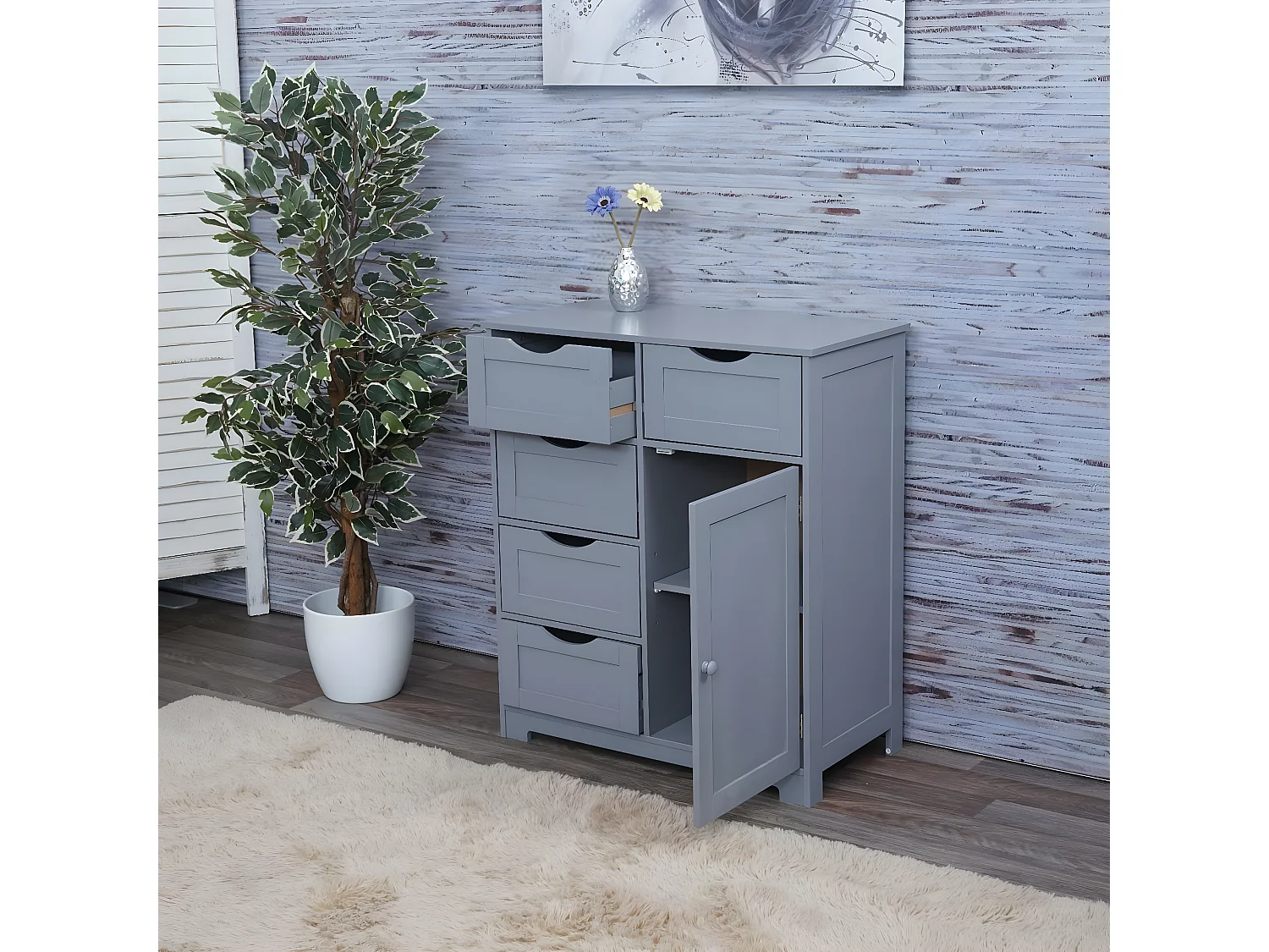 Kommode MCW-B65, Grau