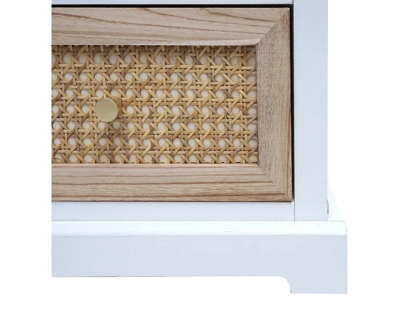 Ladekast MCW-K87,  wit, natuurlijke kleur