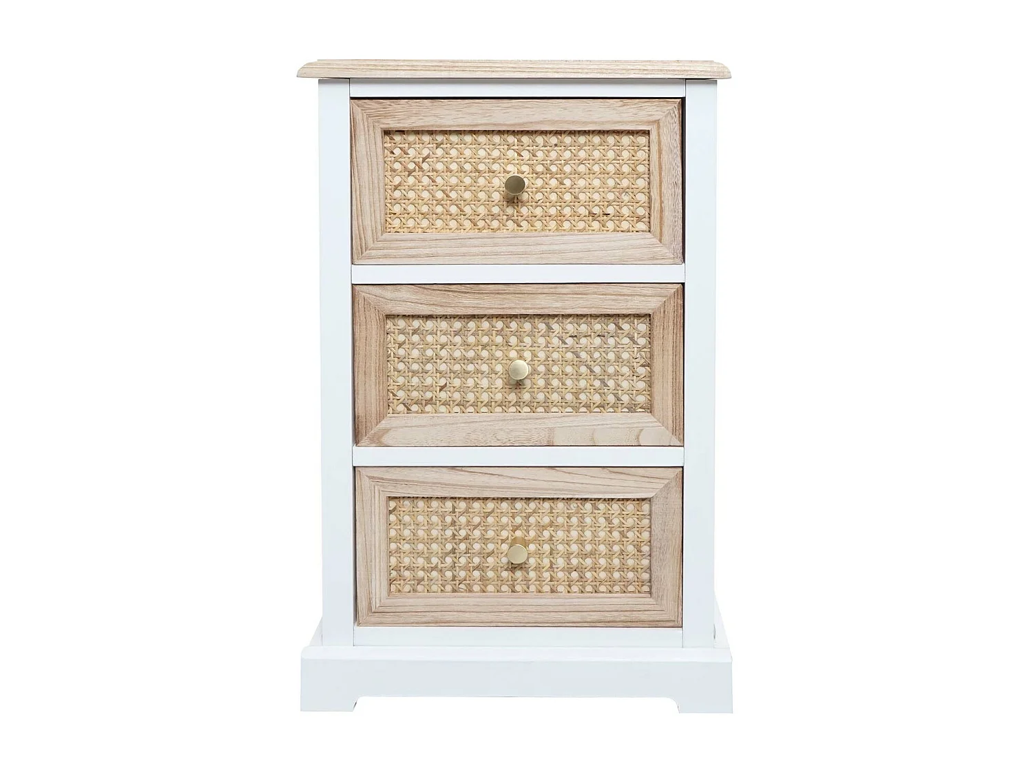 Ladekast MCW-K87,  wit, natuurlijke kleur