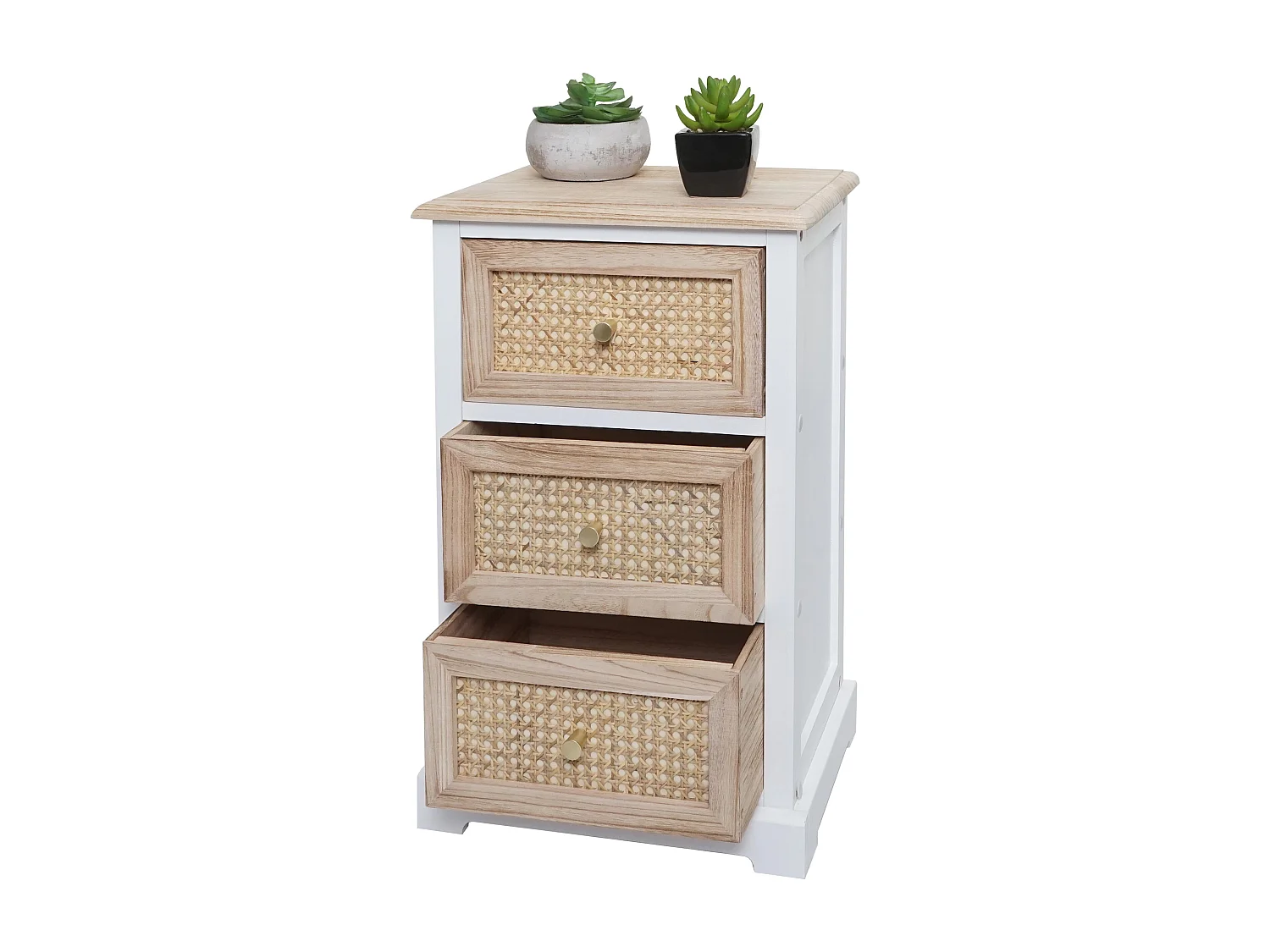 Commode MCW-K87,  wit, natuurlijke kleur