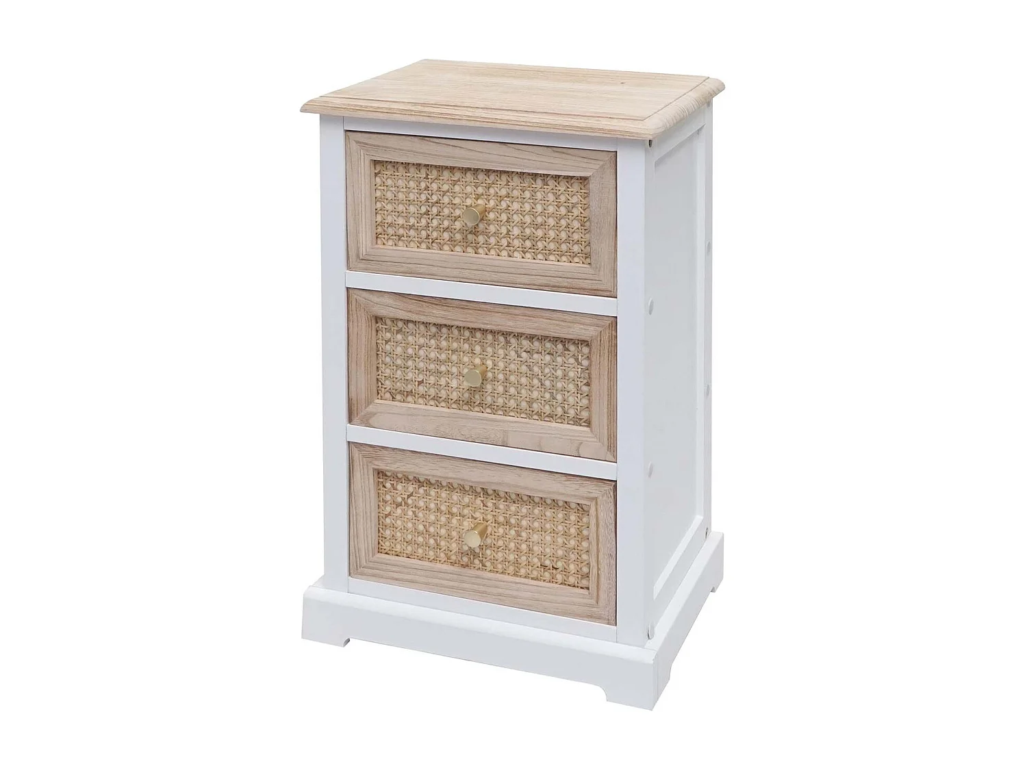 Commode MCW-K87,  wit, natuurlijke kleur