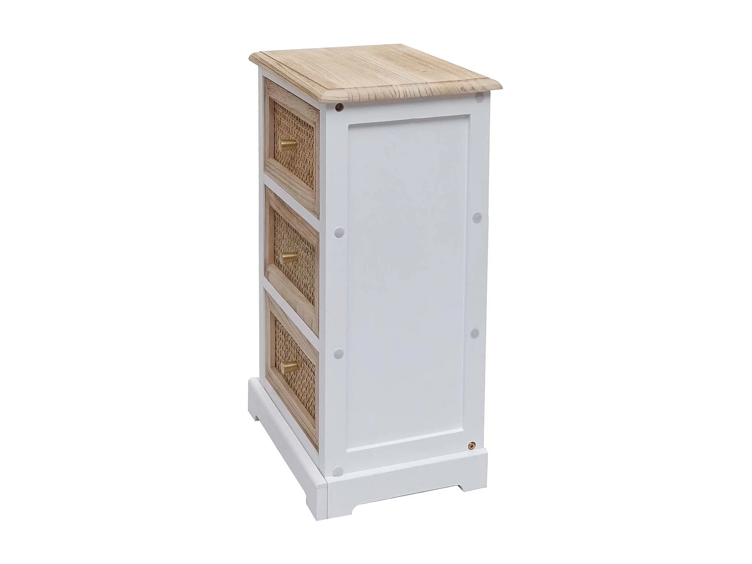 Commode MCW-K87,  wit, natuurlijke kleur