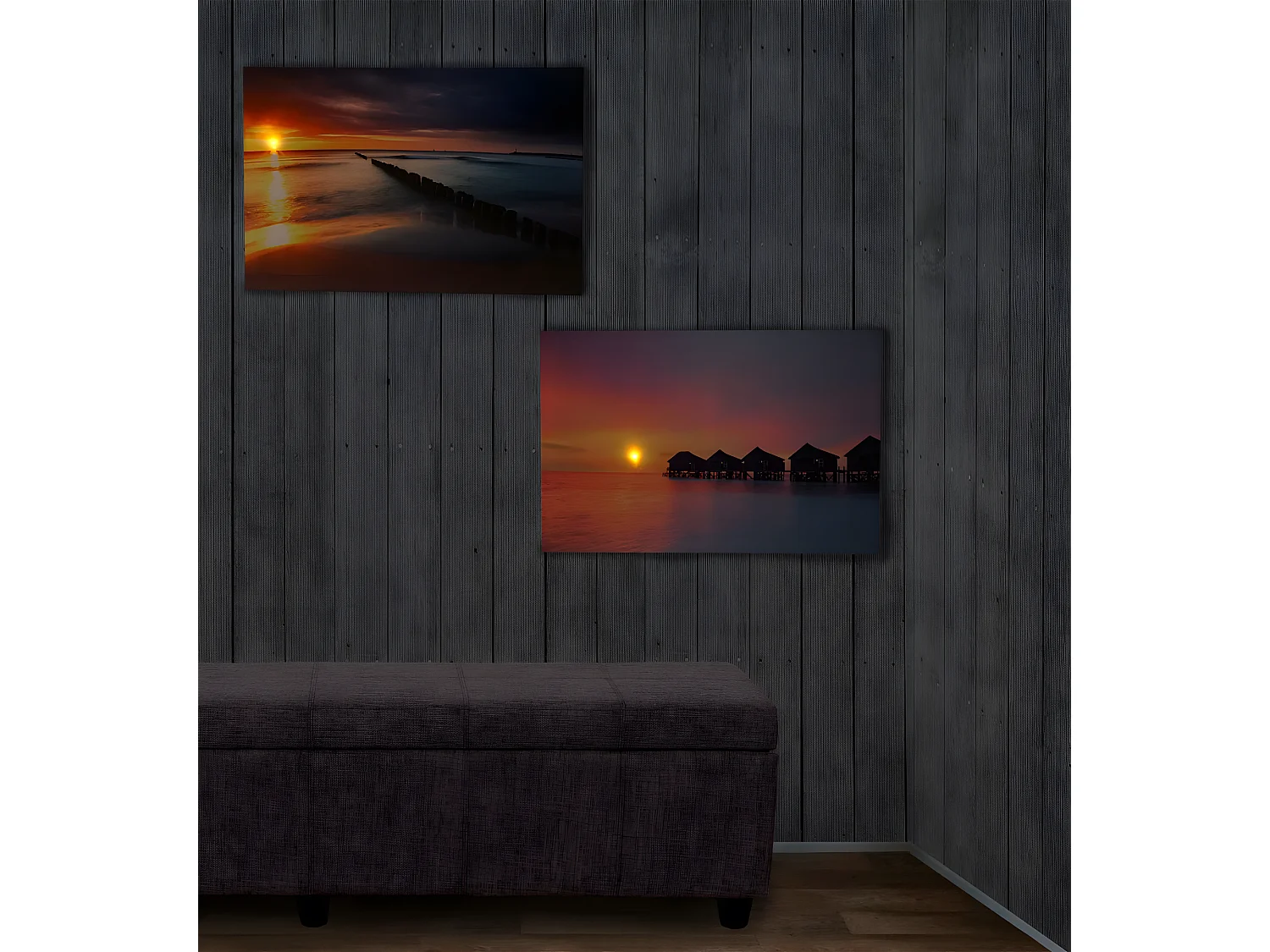 LED-Bild Vacancy (2er Set), Vacancy