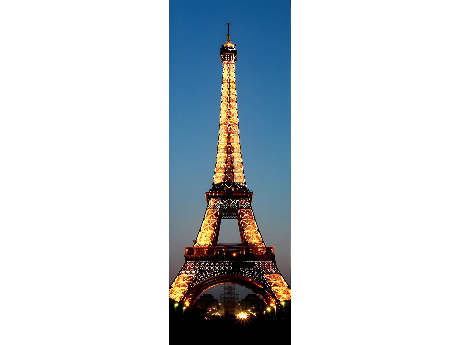 LED-Bild mit Timer Eiffelturm, 100x35cm Eiffelturm