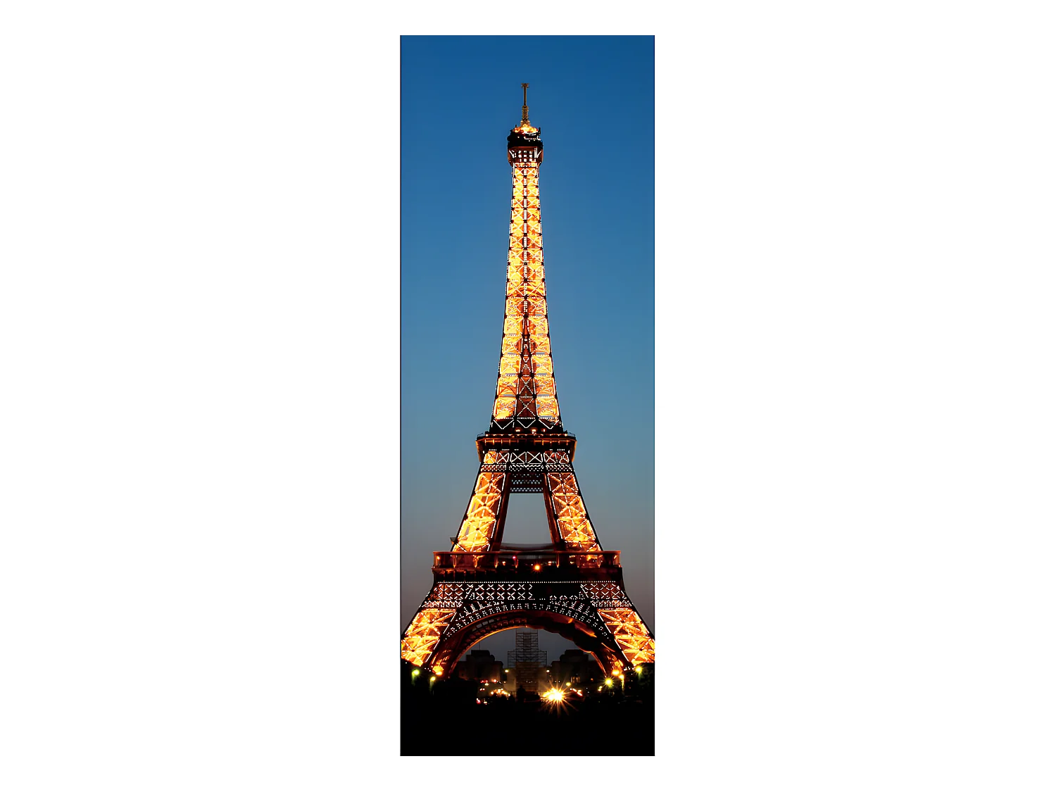 LED-Bild mit Timer Eiffelturm, 100x35cm Eiffelturm