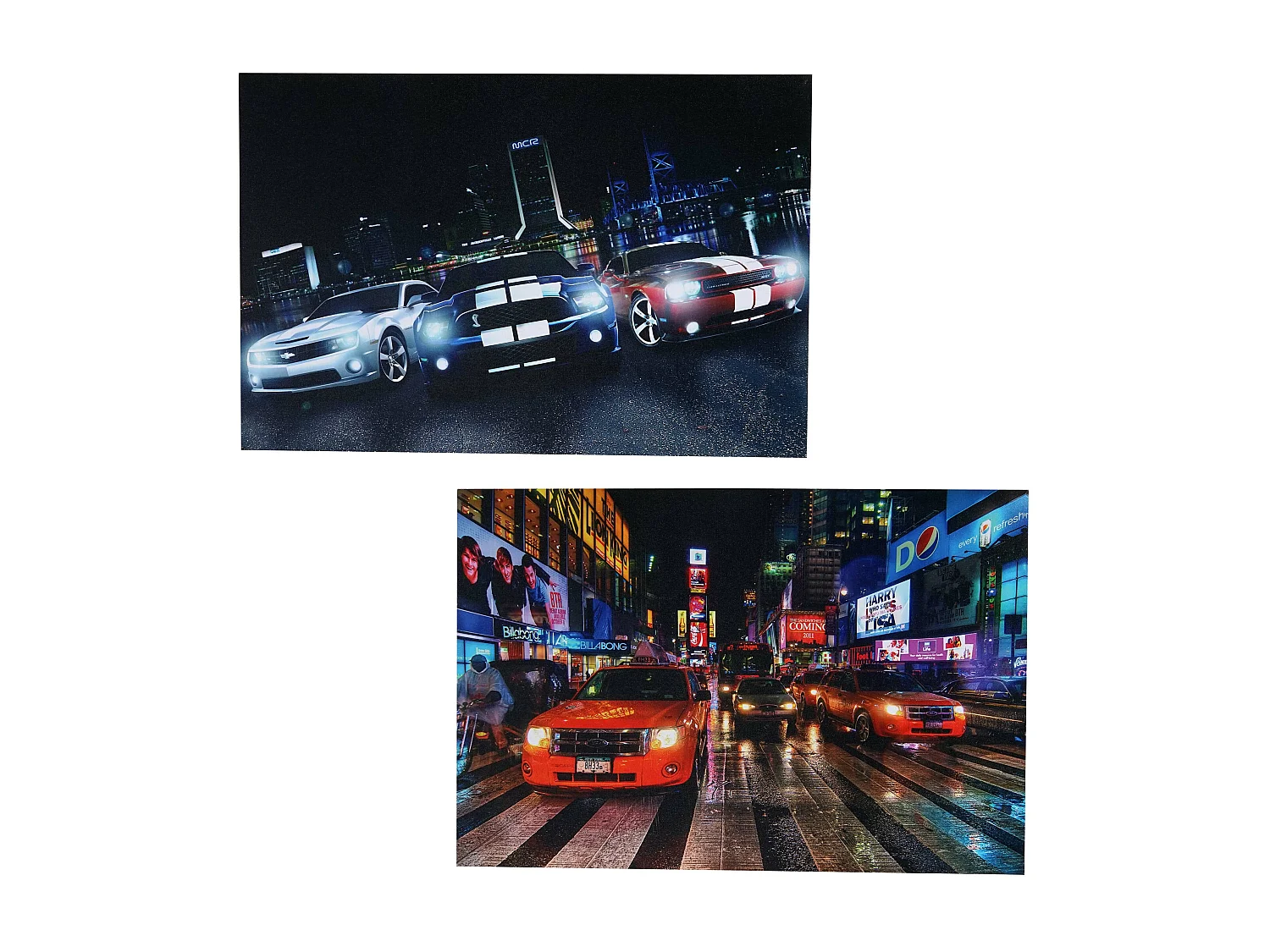 LED-Bild Cars (2er Set), Cars