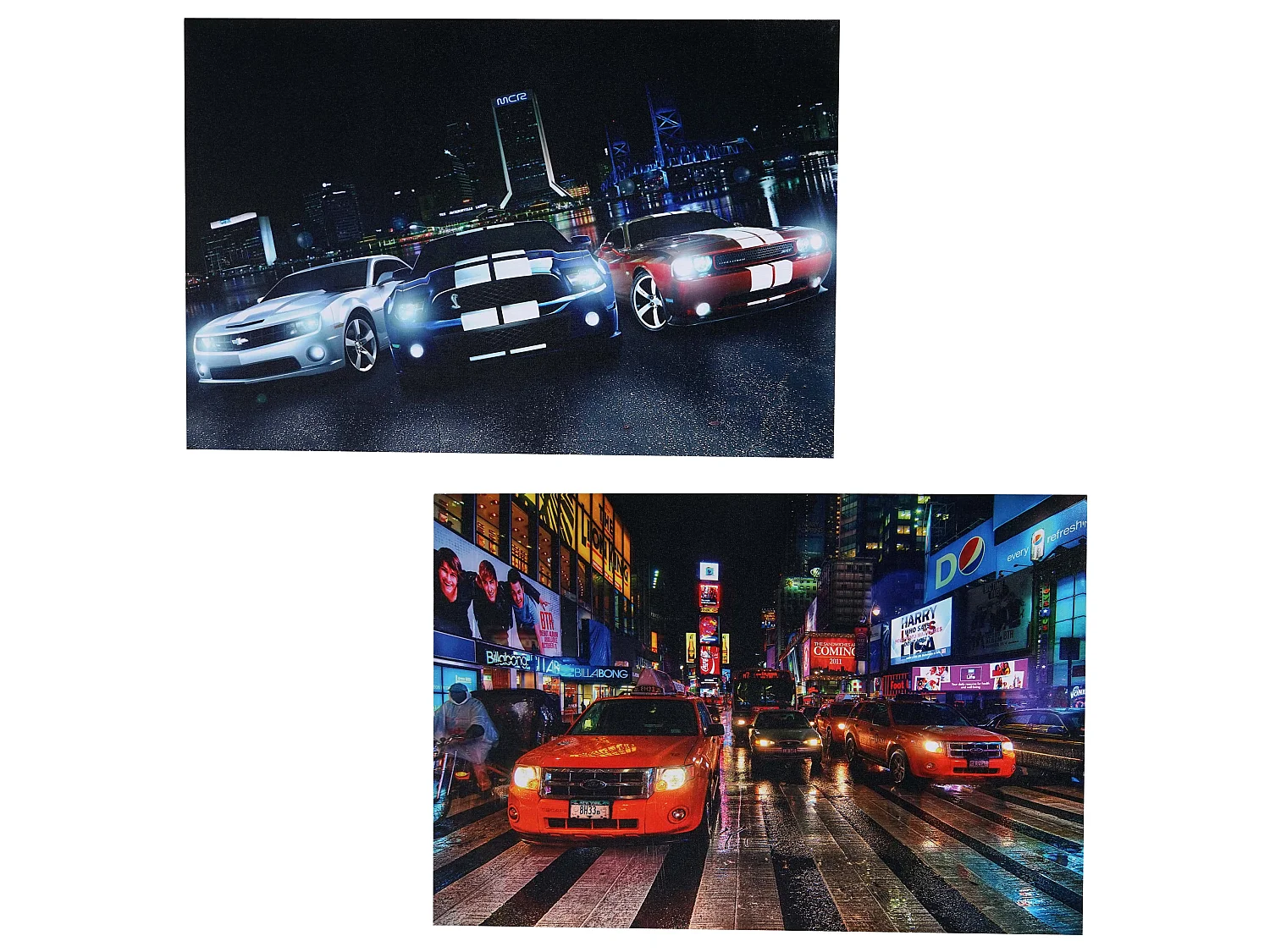 LED-Bild Cars (2er Set), Cars
