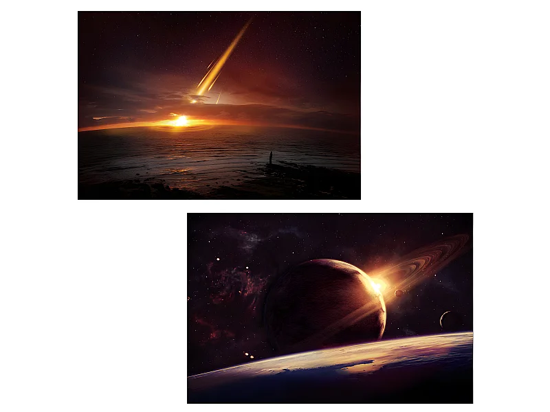 LED-Bild Planet (2er Set), Planet