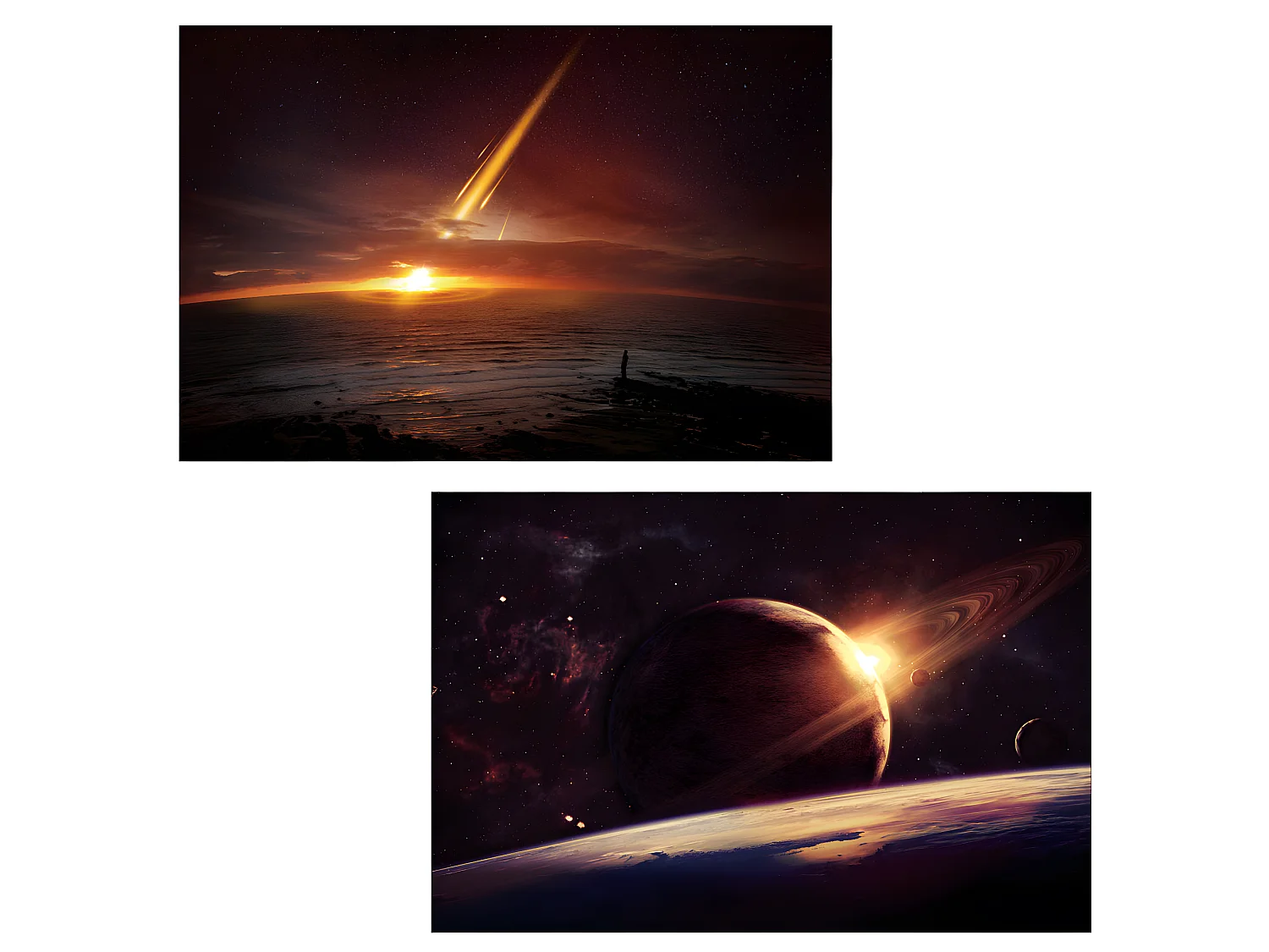 LED-Bild Planet (2er Set), Planet