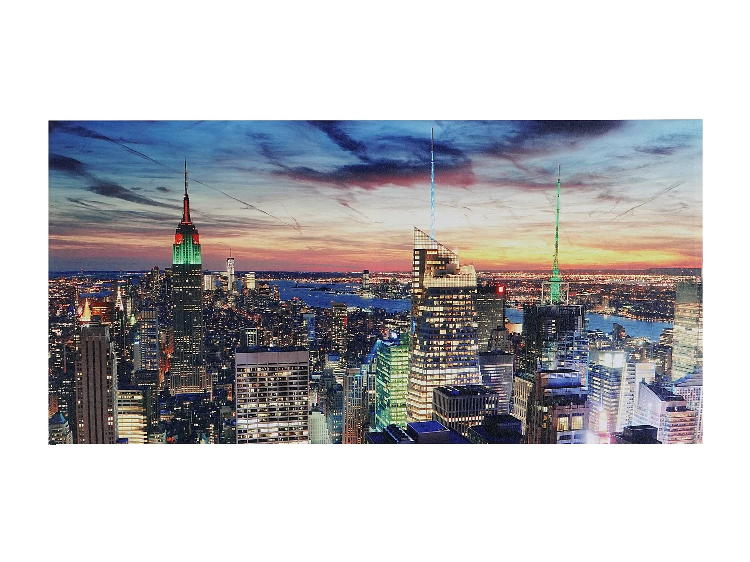 LED-Bild New York flackernd, 100x50cm New York, flackernd