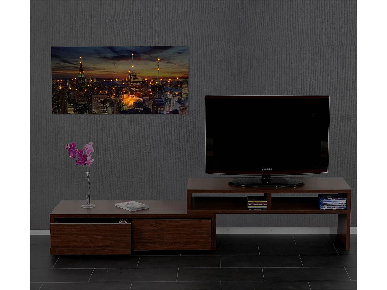 LED-Bild New York flackernd, 100x50cm New York, flackernd