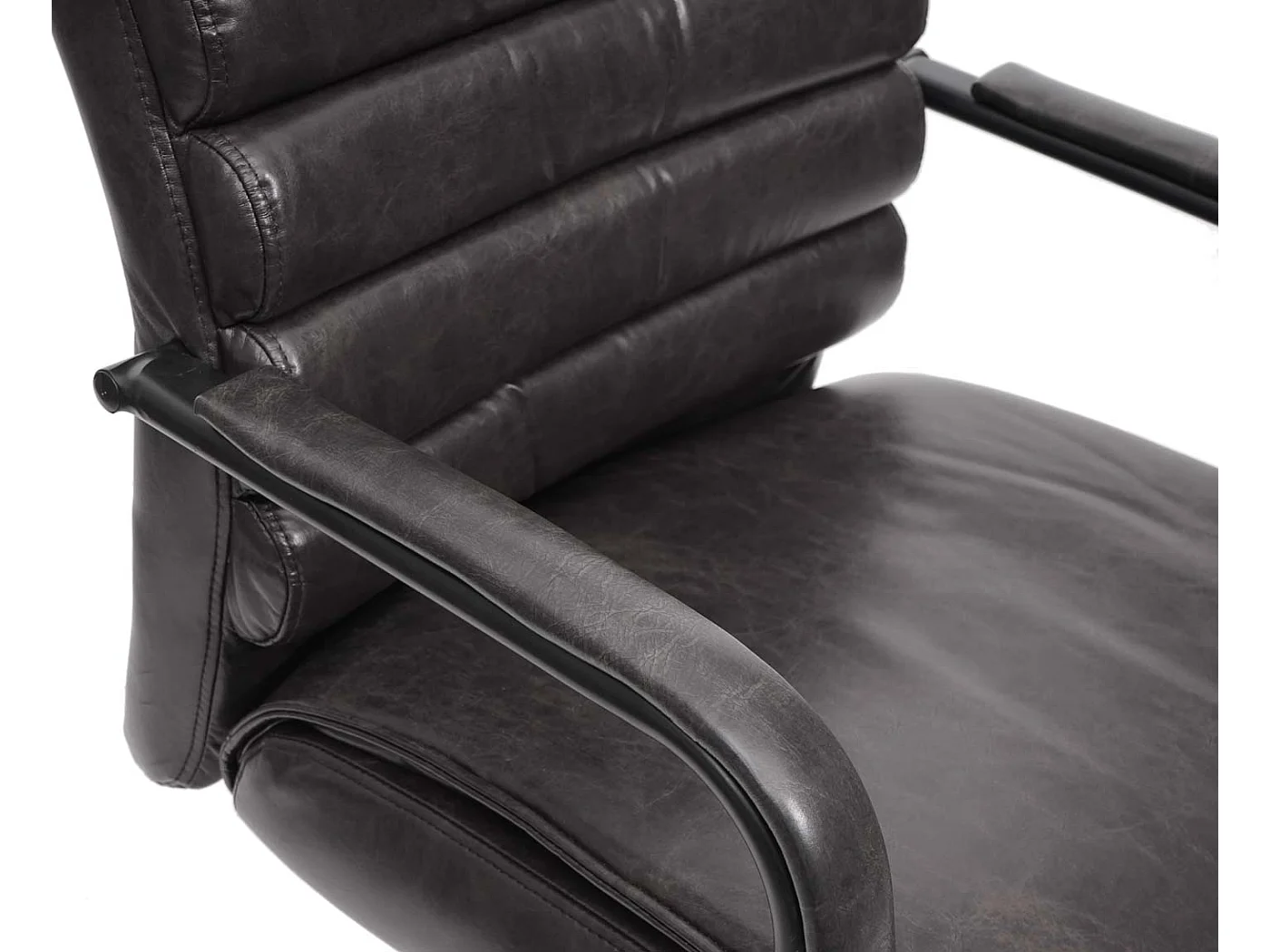 Siège de conférence MCW-H31 (lot de 6),  similicuir noir