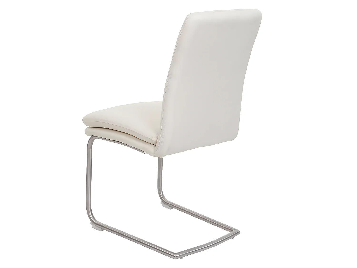 Set 6x sedie sala pranzo soggiorno cucina moderno MCW-H70 struttura a slitta tessuto avorio