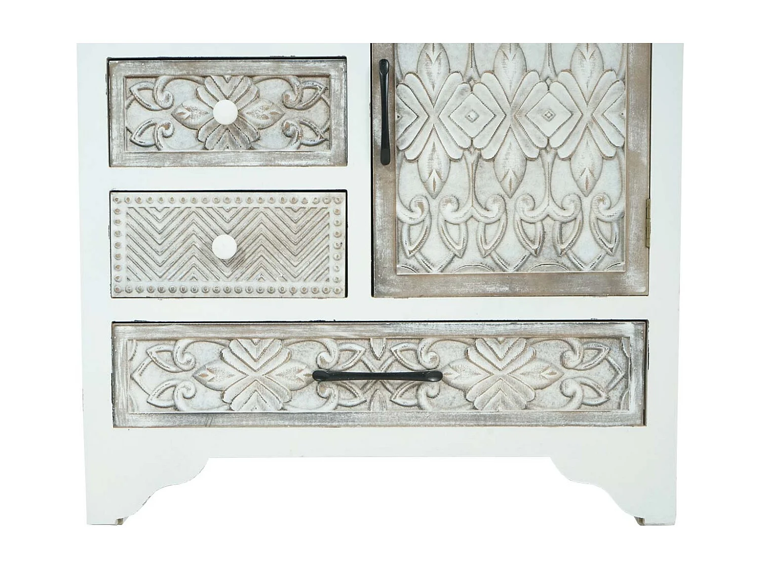 Kommode MCW-J48, Weiß-braun