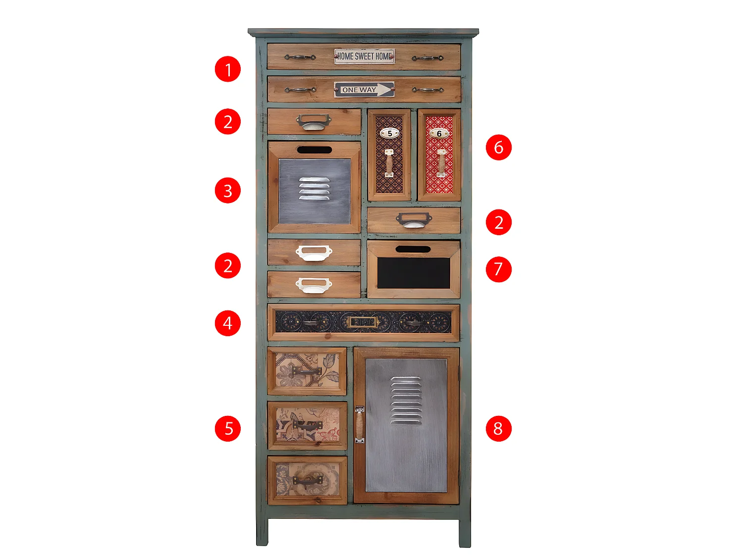 Apotheker-Schrank MCW-A43