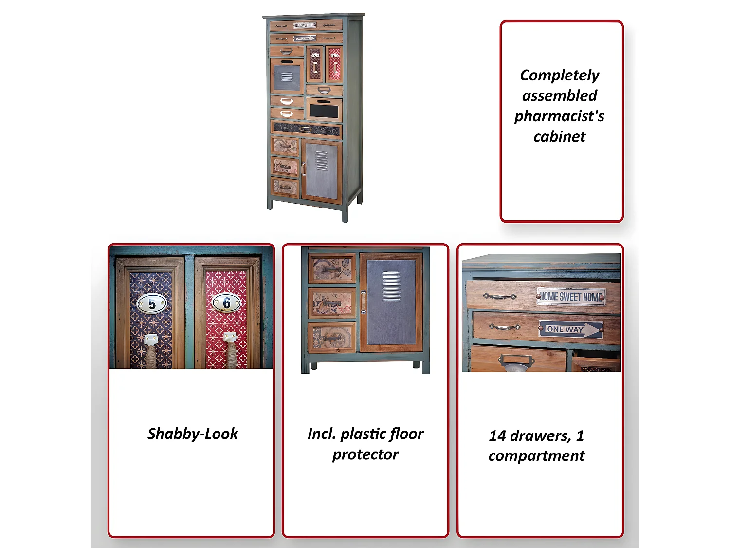 Apotheker-Schrank MCW-A43