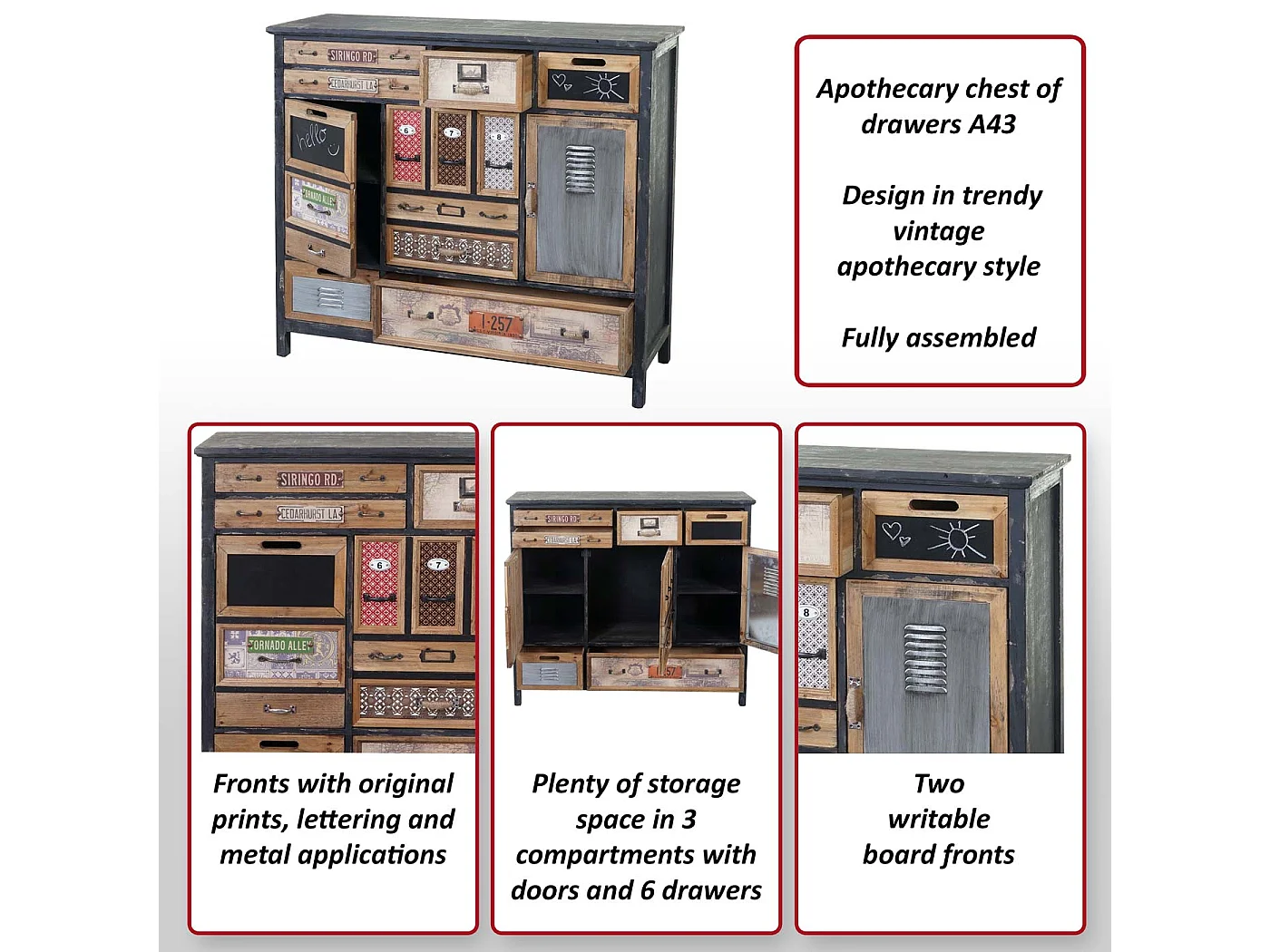 Szafka aptekarska MCW-A43 Tanne