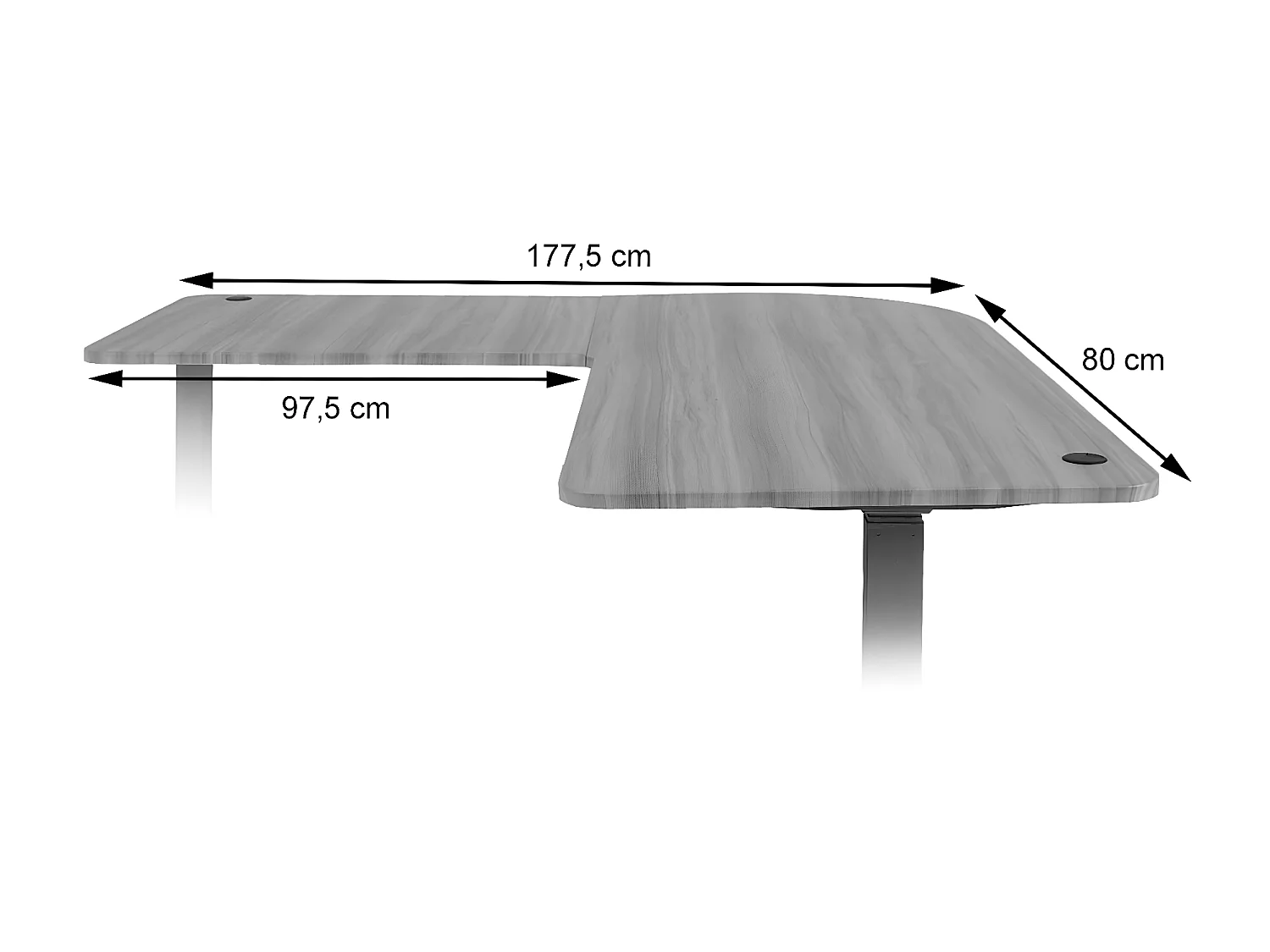 Tischplatte MCW-D40 für Eck-Schreibtisch, Hellbraun