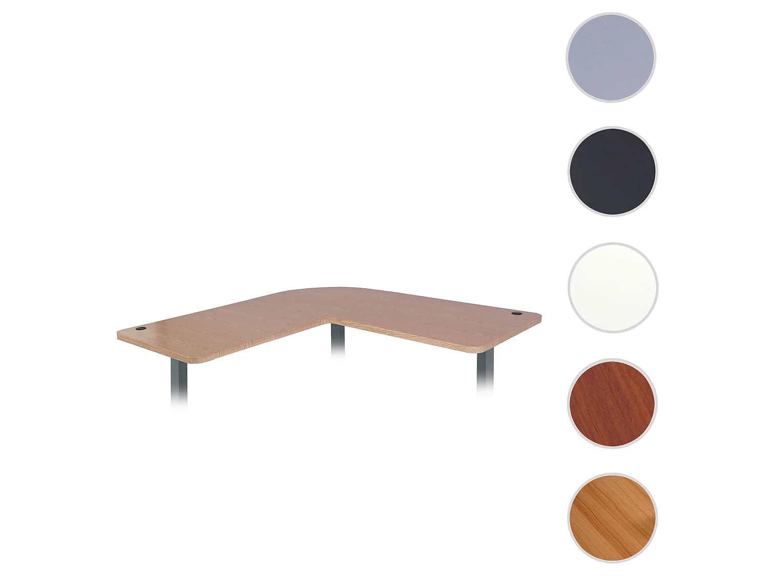 Tischplatte MCW-D40 für Eck-Schreibtisch, Hellbraun