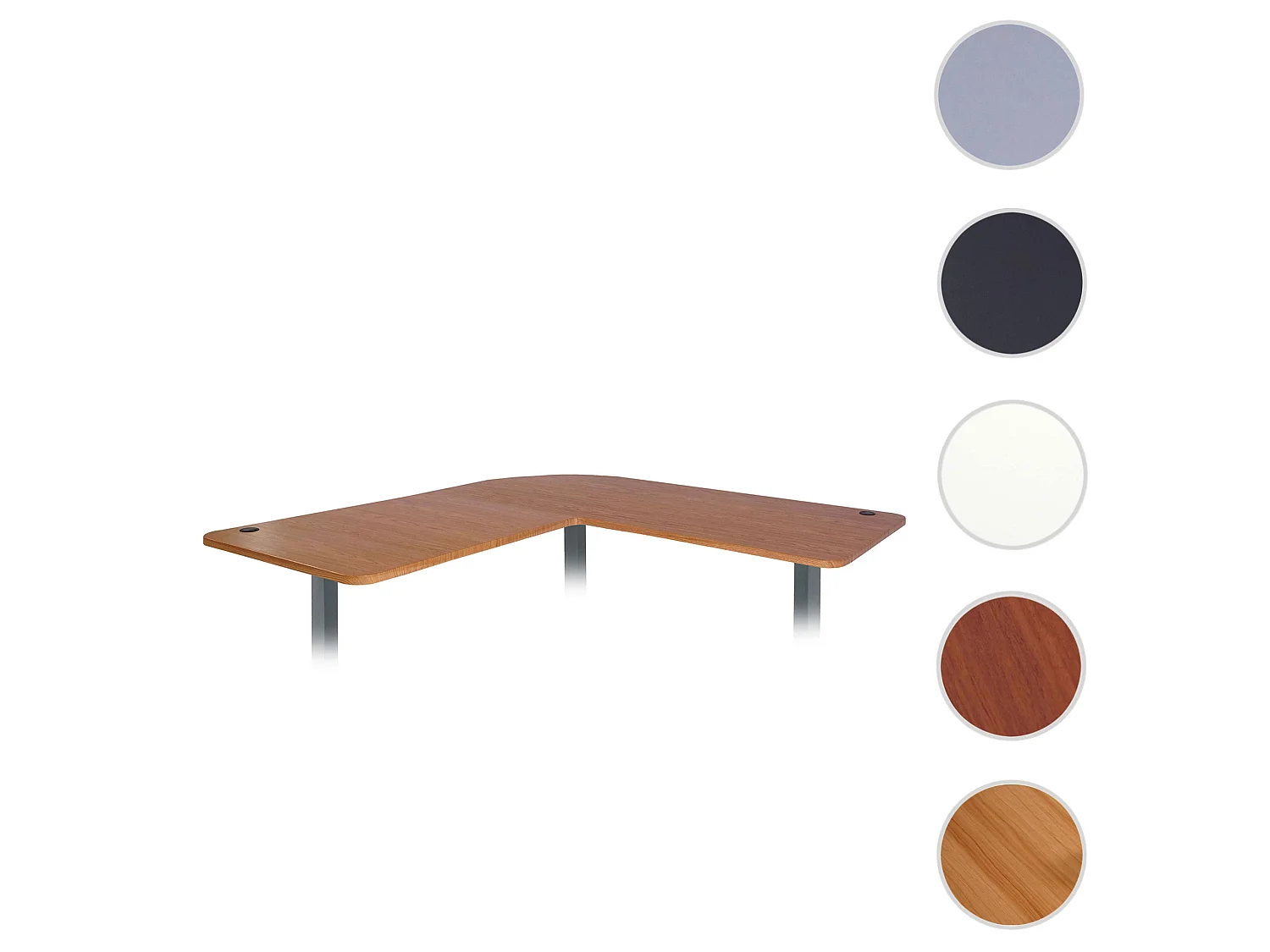 Tischplatte MCW-D40 für Eck-Schreibtisch, Braun Struktur