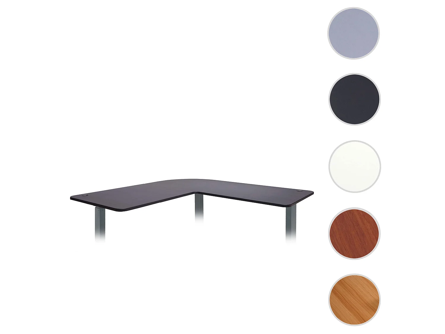 Tischplatte MCW-D40 für Eck-Schreibtisch, Schwarz