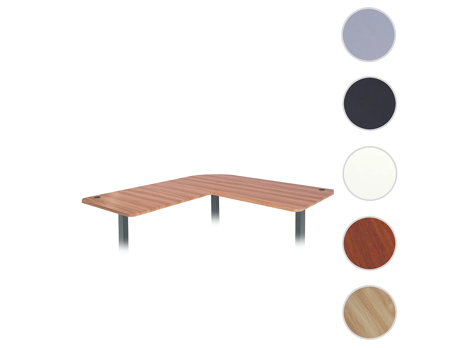 Tischplatte MCW-D40 für Eck-Schreibtisch, Eichefarben