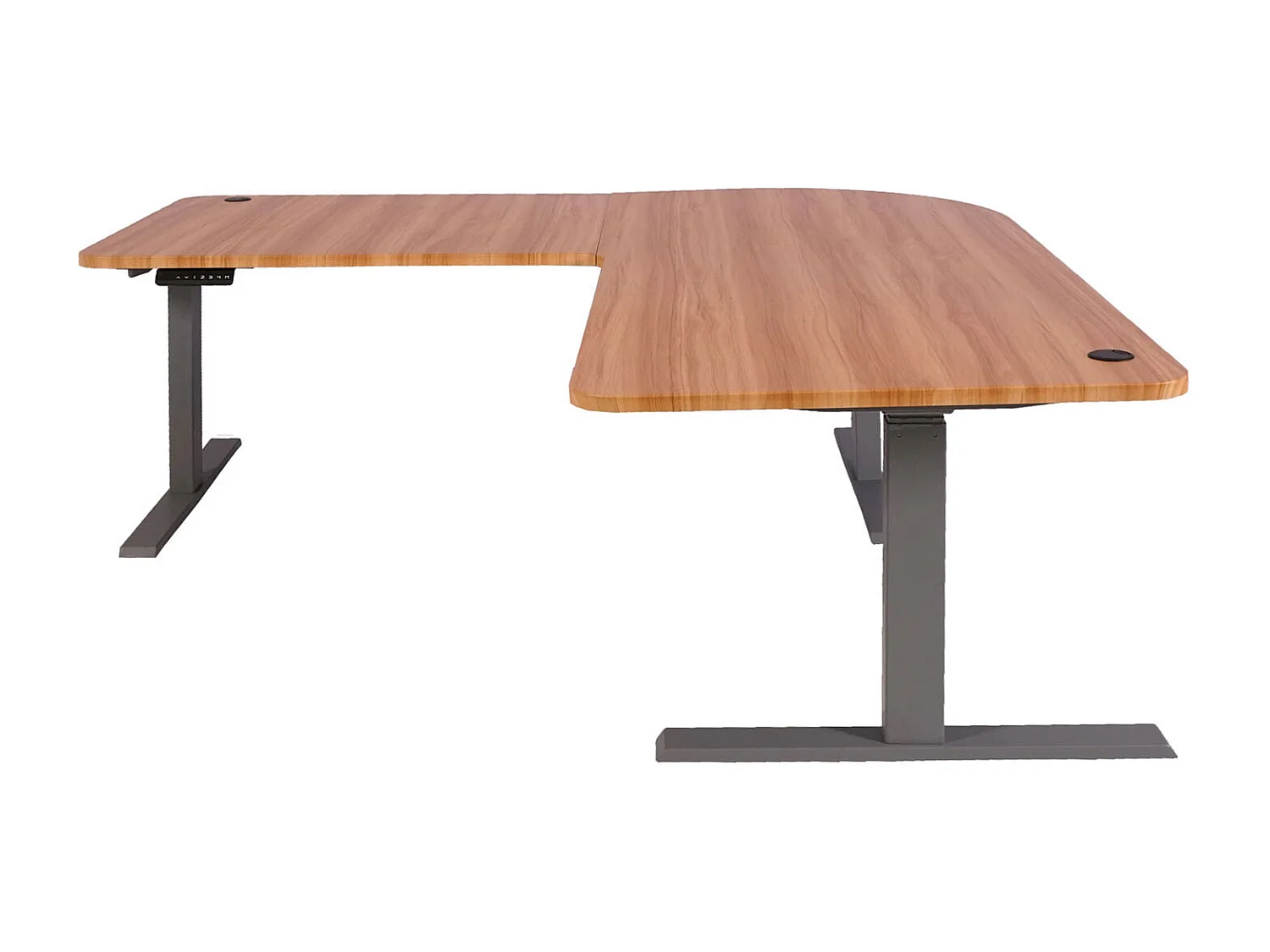 Eck-Schreibtisch MCW-D40, Eiche-Dekor, anthrazit-grau