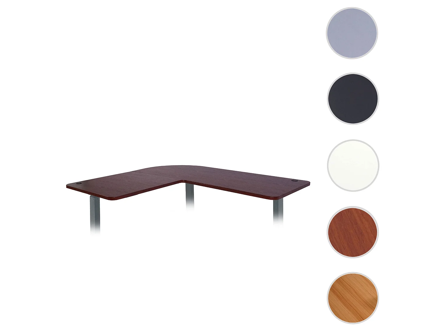 Tafelblad MCW-D40 voor hoekbureau,  kersen