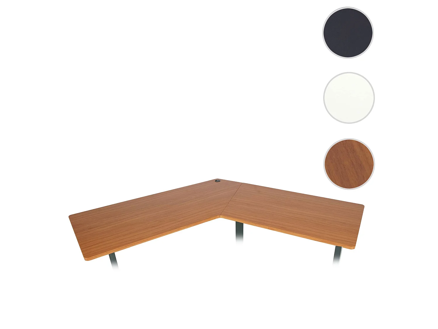 Eck-Schreibtischplatte MCW-D40, Natur