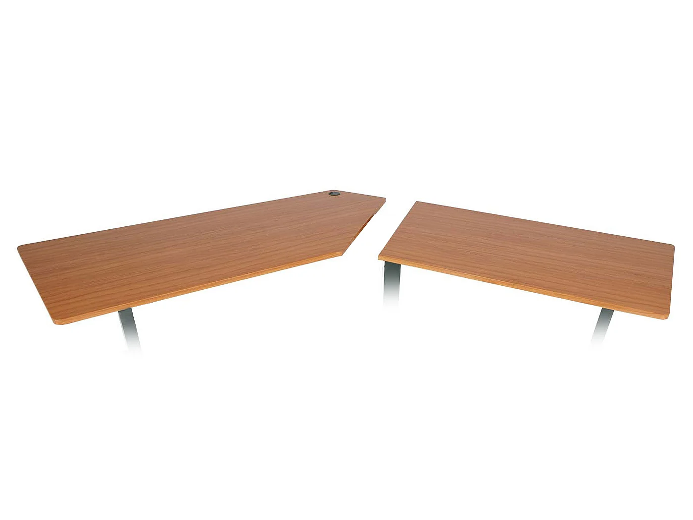 Eck-Schreibtischplatte MCW-D40, Natur