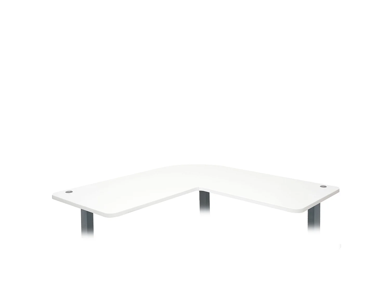 Tafelblad MCW-D40 voor hoekbureau,  wit