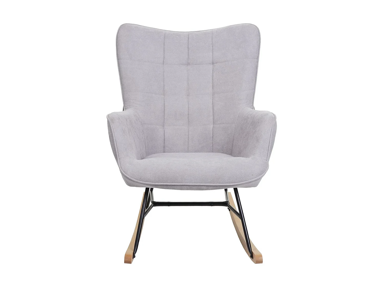 Fotel bujany MCW-K36,  szary