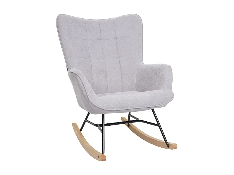 Fotel bujany MCW-K36,  szary