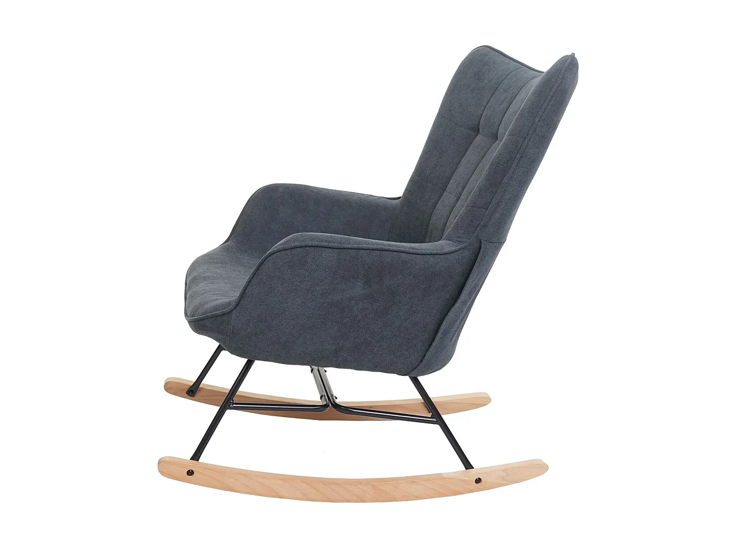 Fotel bujany MCW-K36,  antracyt