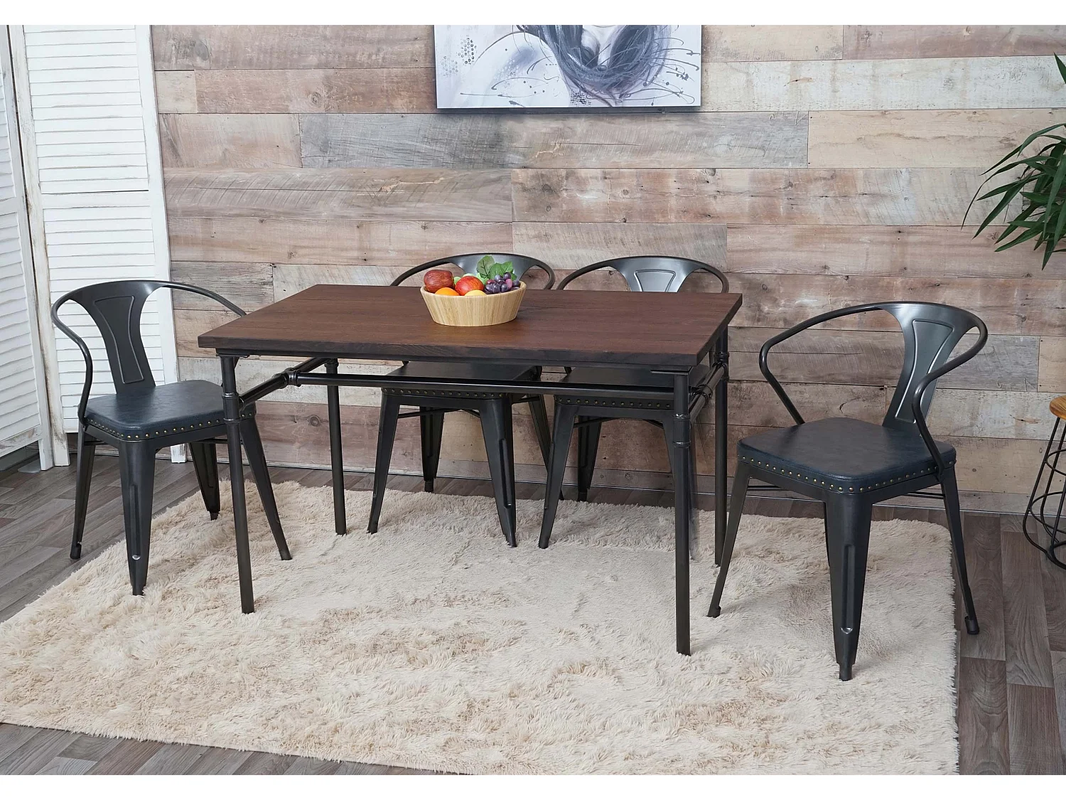 Eetkamer set MCW-H10 (5-delig),  grijs