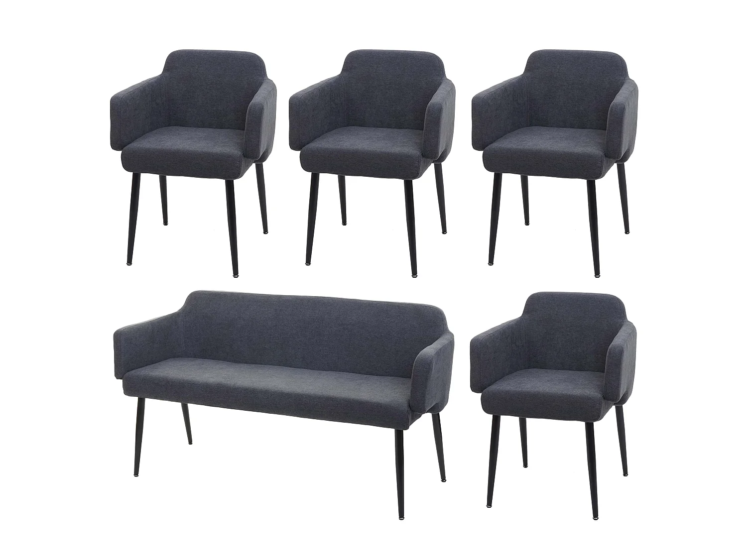 MCW-L13 Dining Set (5-piece),  anthracite