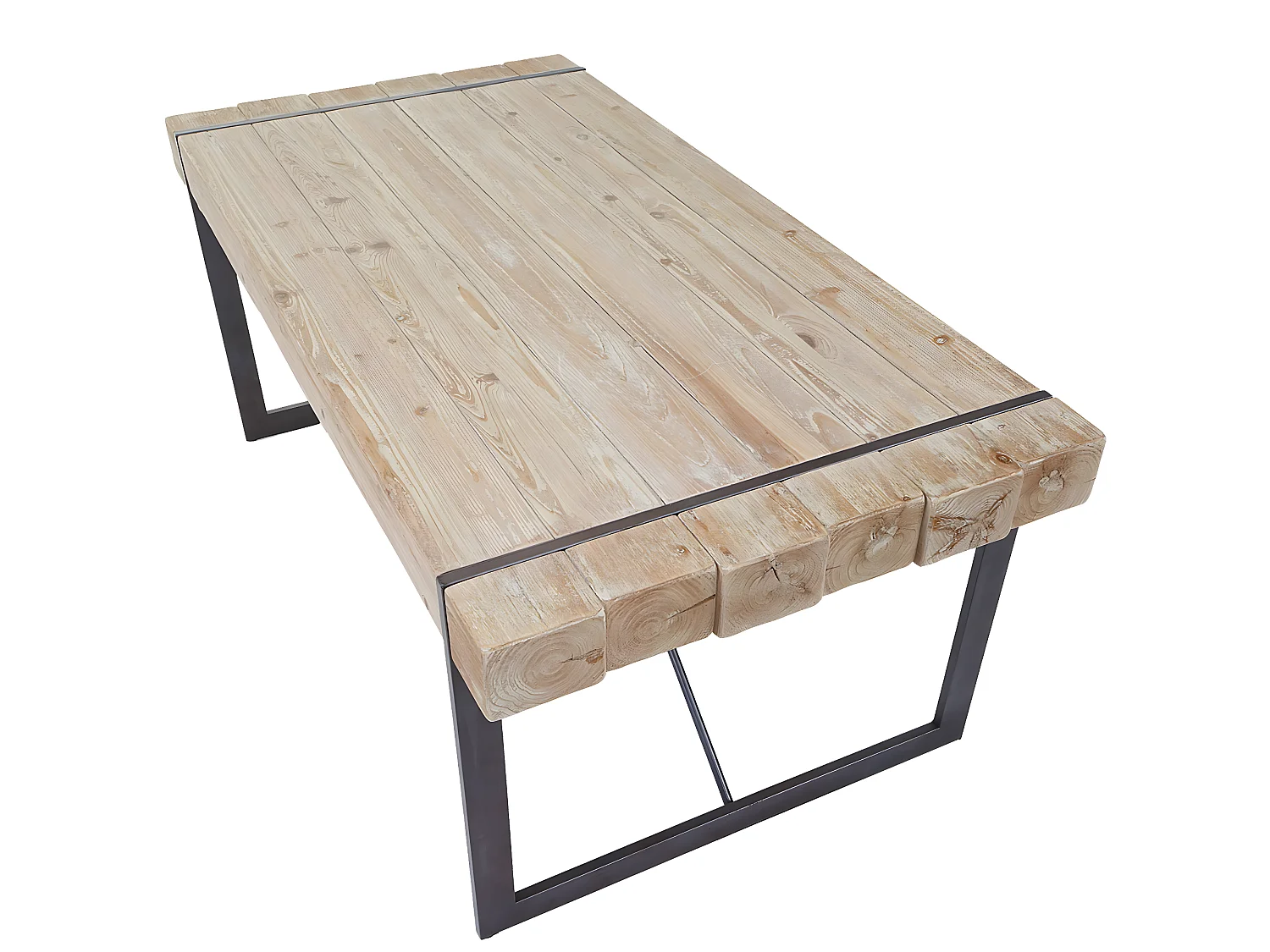 Esszimmergarnitur MCW-A15 (2-teilig), Naturfarben 160cm