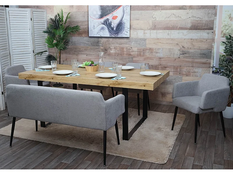 Eetkamerset MCW-L13 (5-delig),  grijs