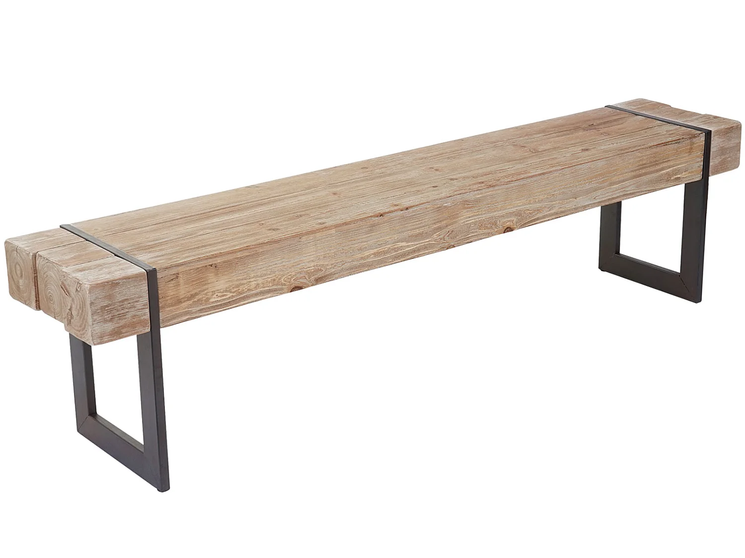 Esszimmergarnitur MCW-A15 (3-teilig), Naturfarben 160cm