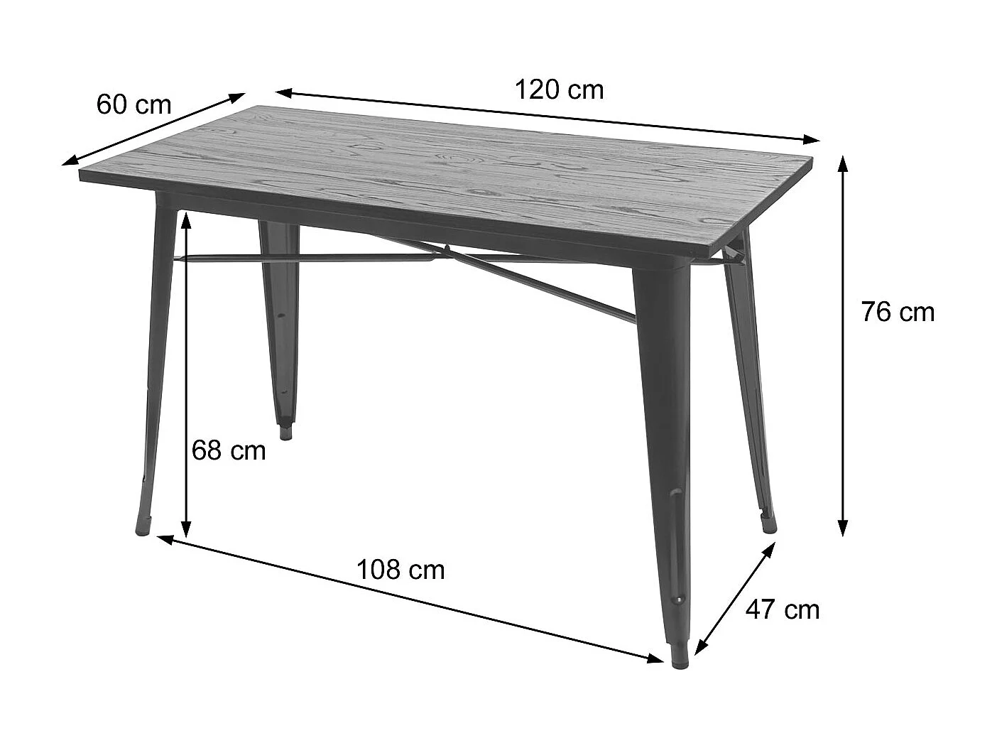 Esszimmer-Set MCW-H10 (4-teilig), Braun