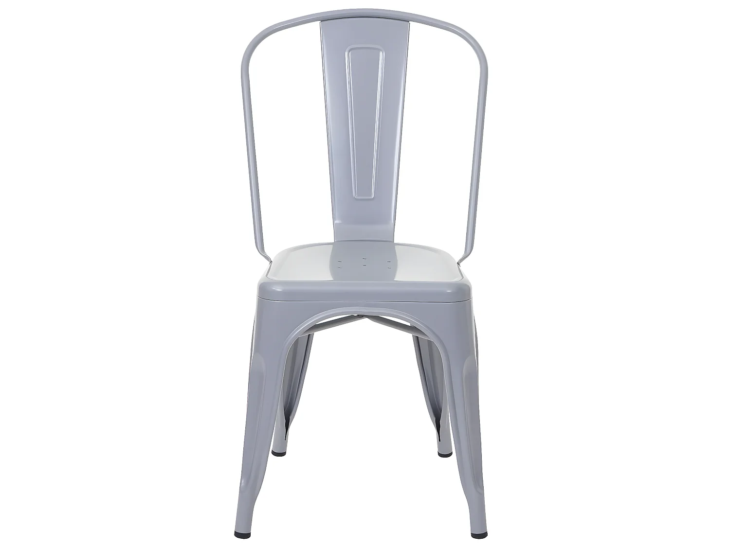 Krzesło metalowe MCW-A73 (zestaw 6 sztuk),  szary