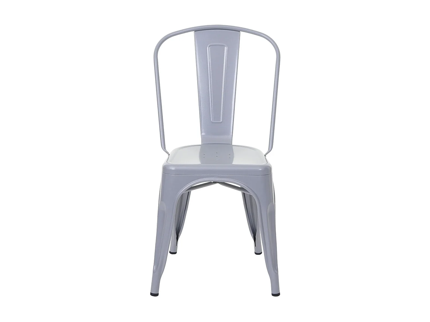 Stuhl MCW-A73 Metall (6er-Set), Grau