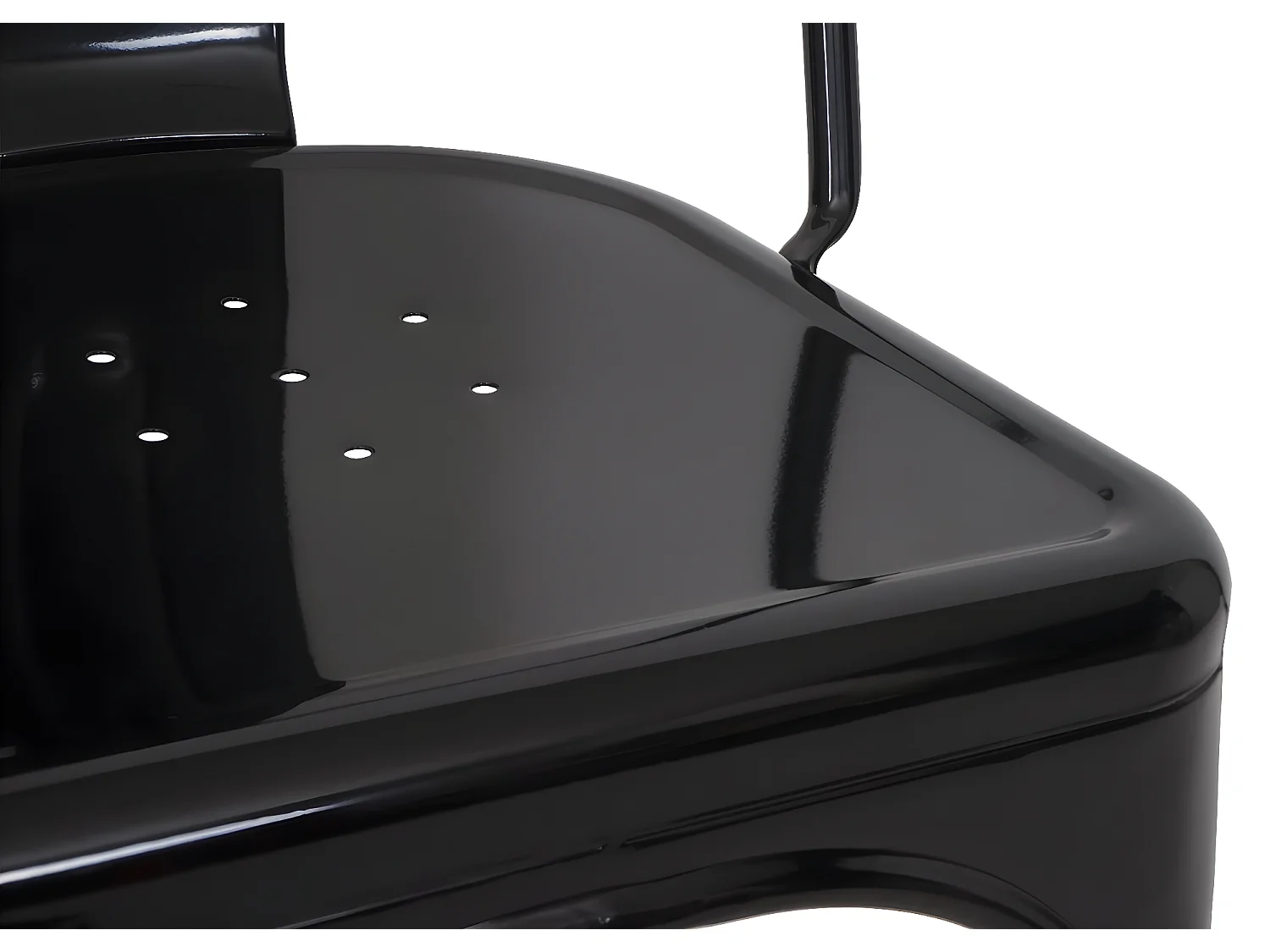 Stuhl MCW-A73 Metall (6er-Set), Schwarz