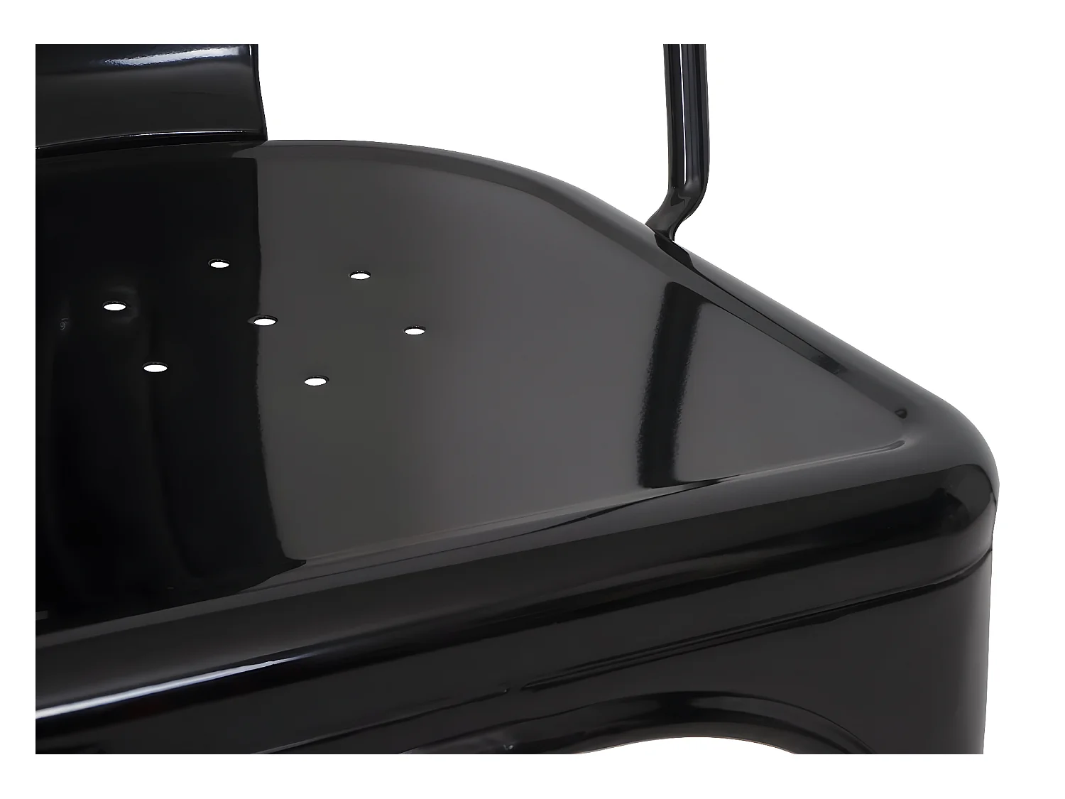 Stoel MCW-A73 metaal (set van 6),  zwart