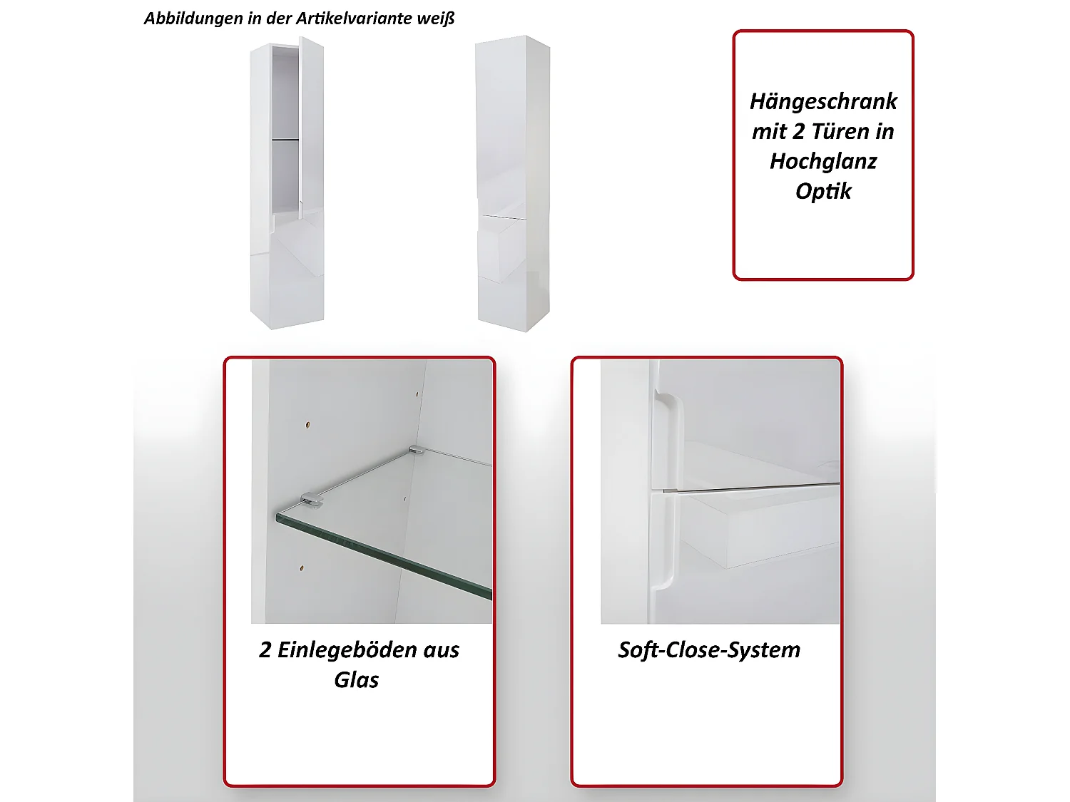 Hangkast MCW-B19,  grijs