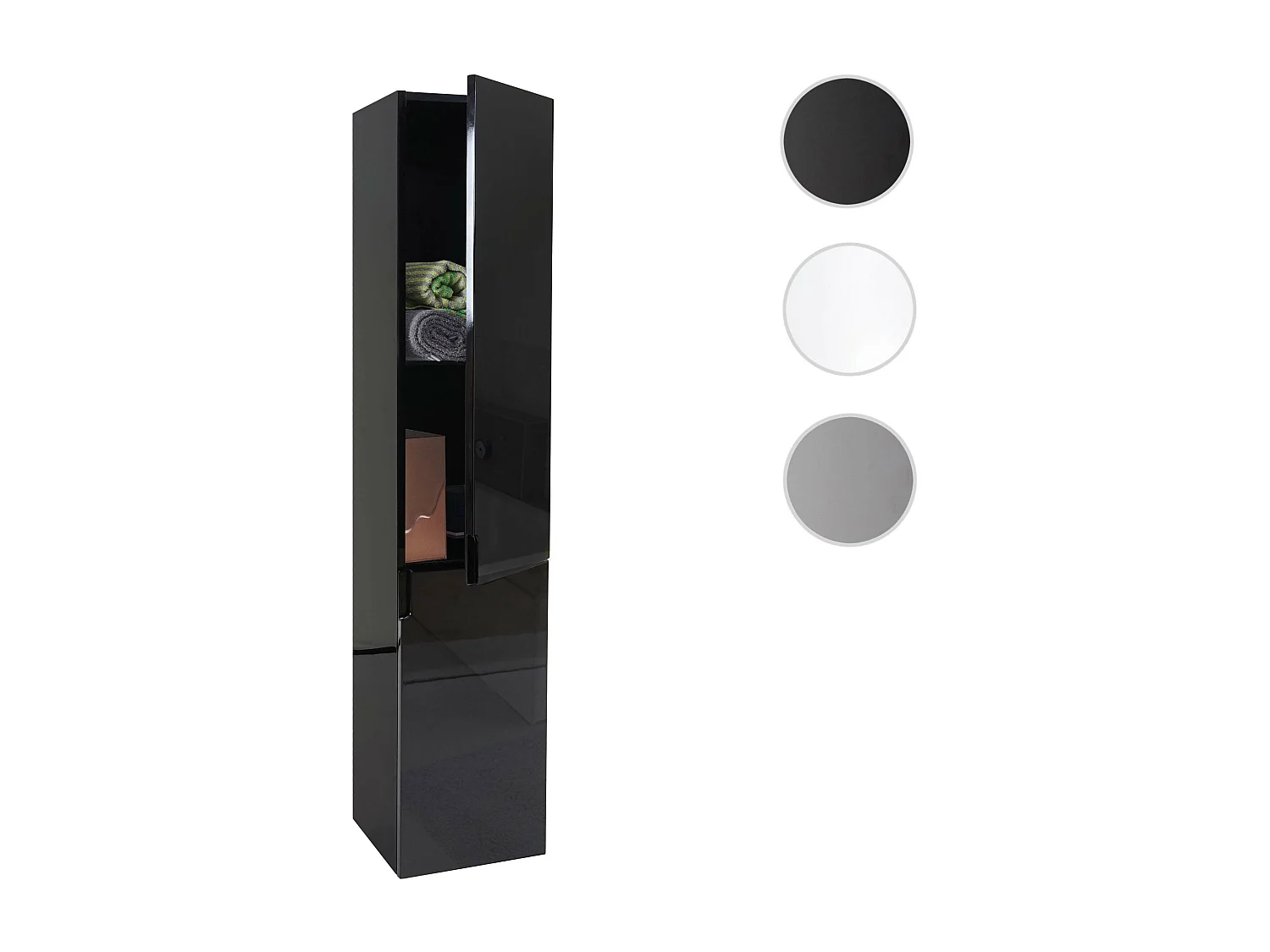 Hängeschrank MCW-B19, Schwarz